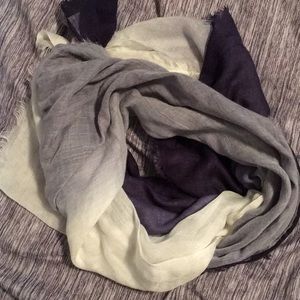 Navy and white tie scarf